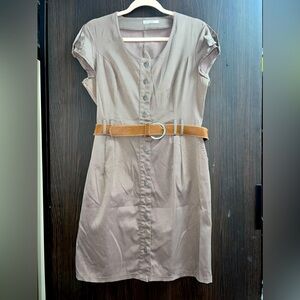 Office style dress with belt